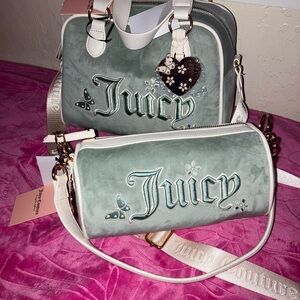 Juicy Couture juicy in the sky frosty green barrel and bowler bundle